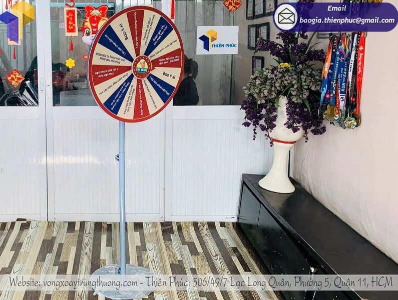 Vòng quay trúng thưởng mini cho khách hàng